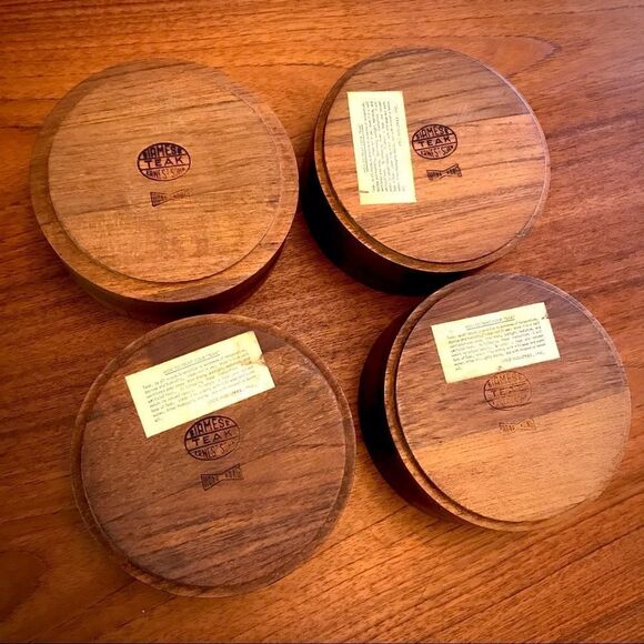 ERNEST SOHN Siamese Teak Stacking Bowls - Picture 3 of 7